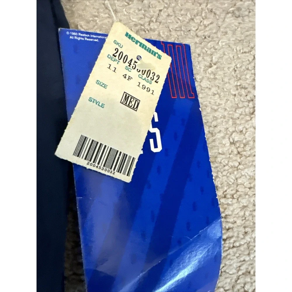 Vintage Reebok Pants Mens Medium Blue Windbreaker Track Soccer 90s Deadstock